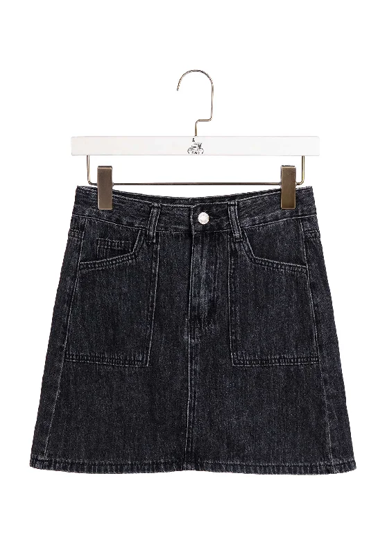 Denim Skirt 11039 Noir