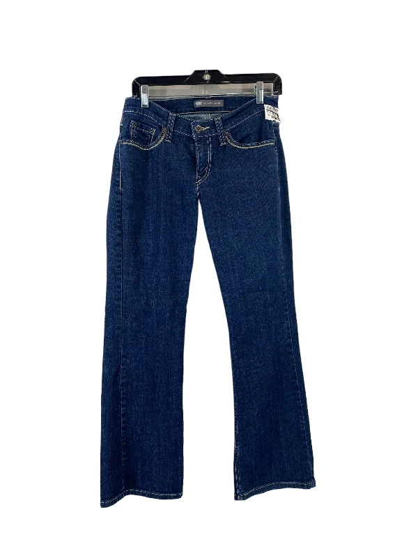 Jeans Boot Cut By Levis In Blue Denim, Size: 29