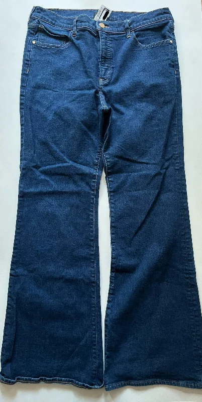 Jeans Flared By Express In Denim, Size: 14