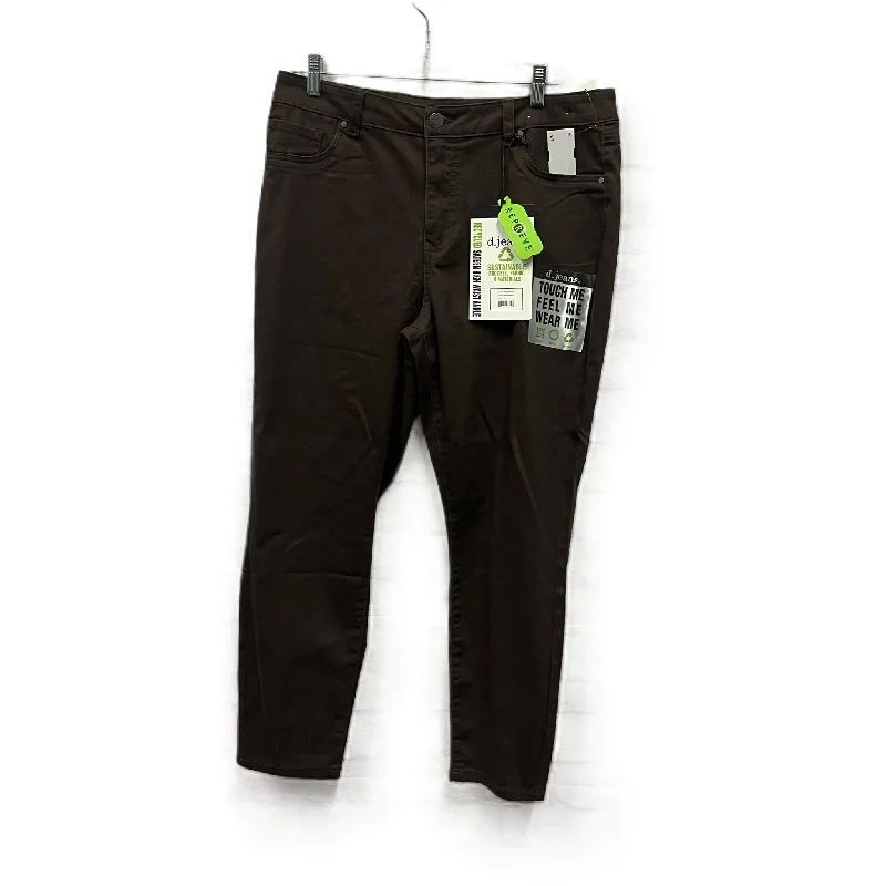 Jeans Straight By D Jeans In Brown, Size: 14