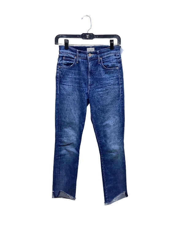 Jeans Straight By Mother In Blue Denim, Size: 0