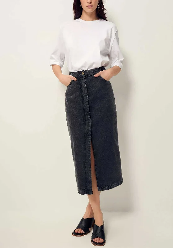 Denim Skirt Amadeo Amadeo Denim Graffit