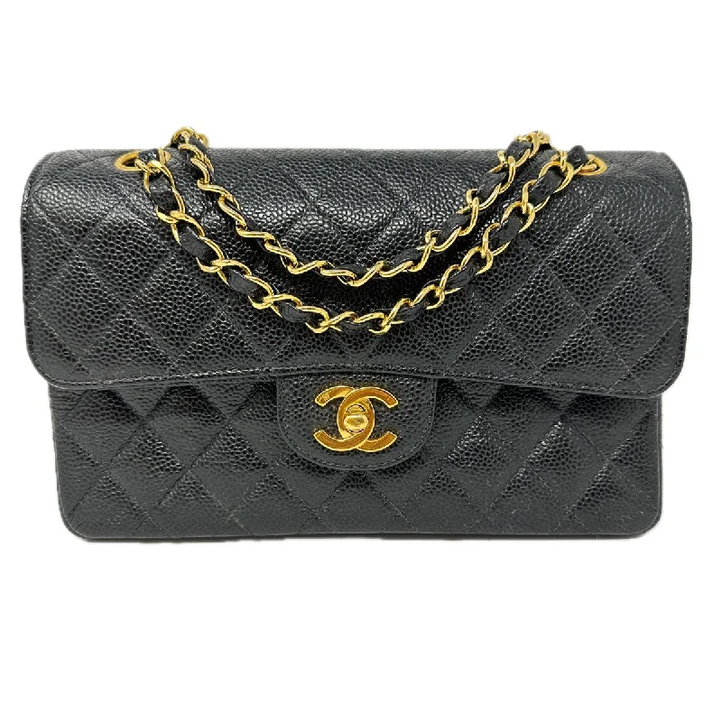 Chanel Classic Small Double Flap Shoulder Bag with 24K Gold-plated Hardware