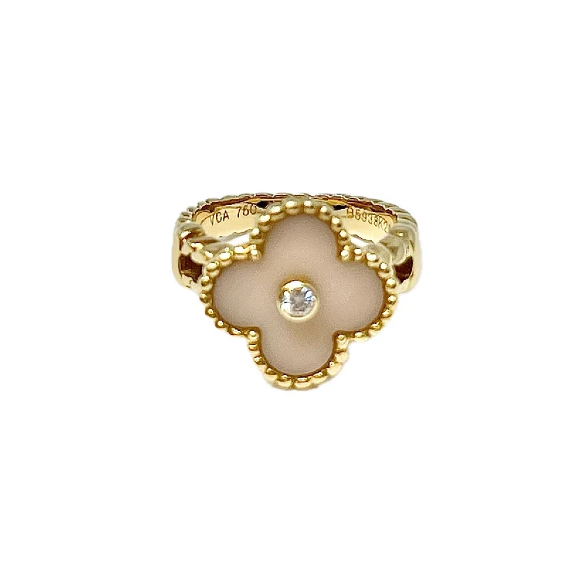 Van Cleef & Arpels MOP and Diamond Ring