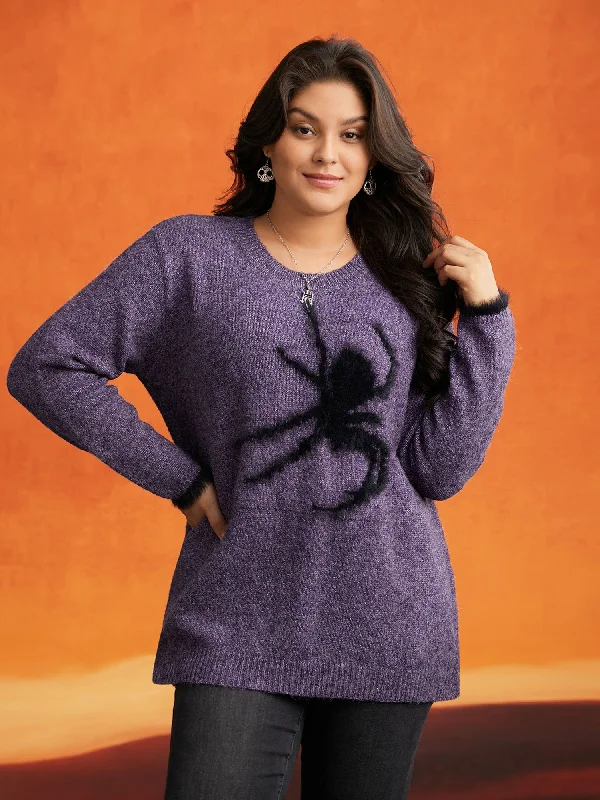 Silly Spider Mink Touch Crew Neck Pullover