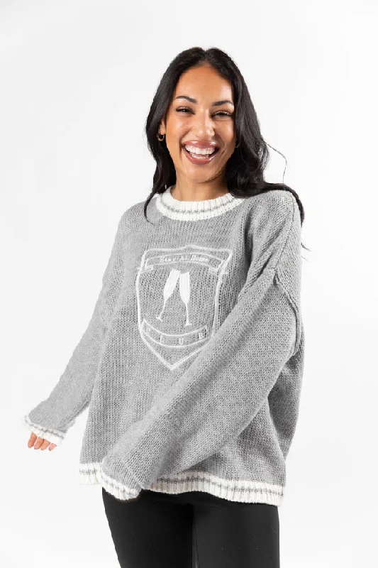 Stay At Home Club Grey Sweater