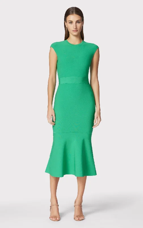 MILANO CAP SLEEVE MIDI DRESS