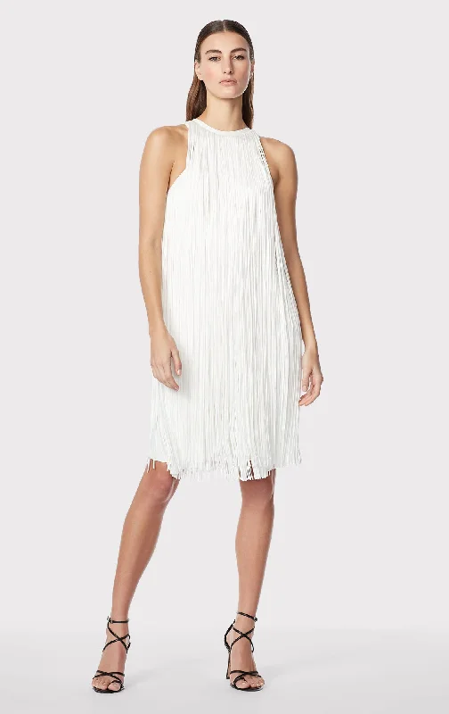 RACER FRINGE MINI DRESS