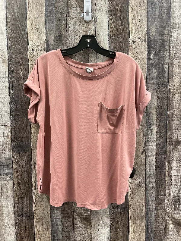 Top Short Sleeve By A New Day In Mauve, Size: Xl