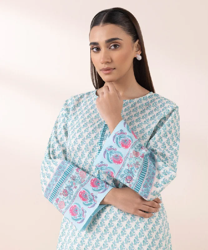 Printed Khaddar Shirt