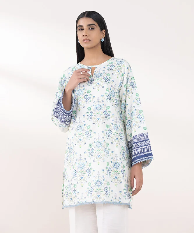 Printed Khaddar Shirt