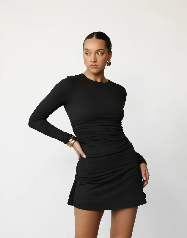 Manon Mini Dress (Black)