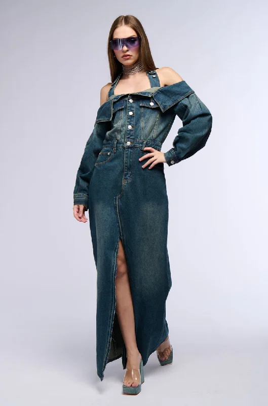 MARIAH DENIM MAXI DRESS