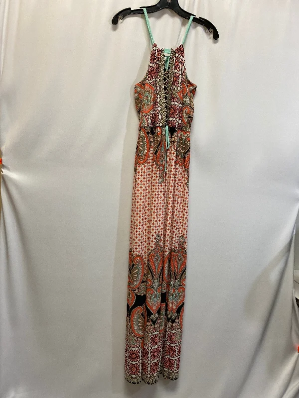 Peach Dress Casual Maxi Gilli, Size S