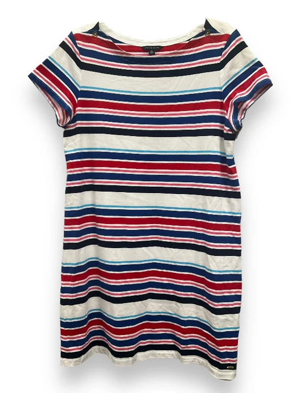 Striped Pattern Dress Casual Midi Tommy Hilfiger, Size L