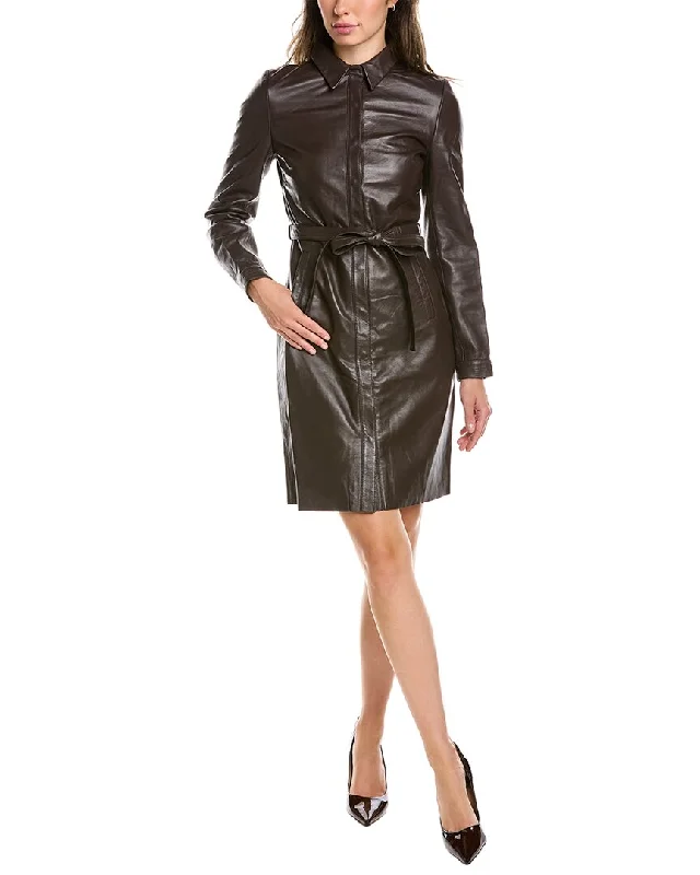 Walter Baker Clara Leather Midi Dress