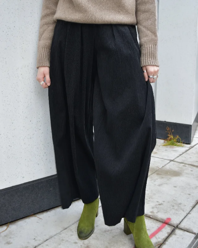 Hannes Roether Black Wide Leg Pant