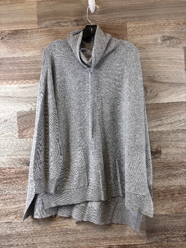 Top Long Sleeve By Clothes Mentor In Grey, Size: Xl