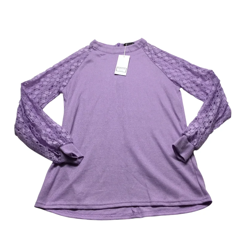 Top Long Sleeve By Clothes Mentor In Purple, Size: M