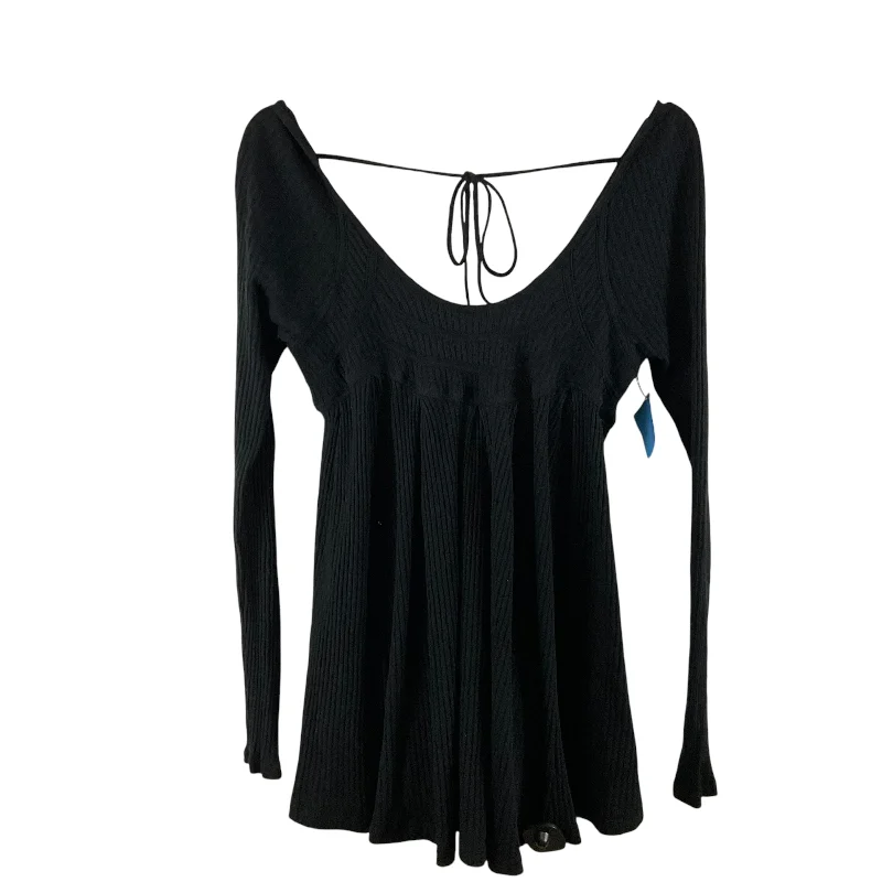 Top Long Sleeve By Free People In Black, Size: S