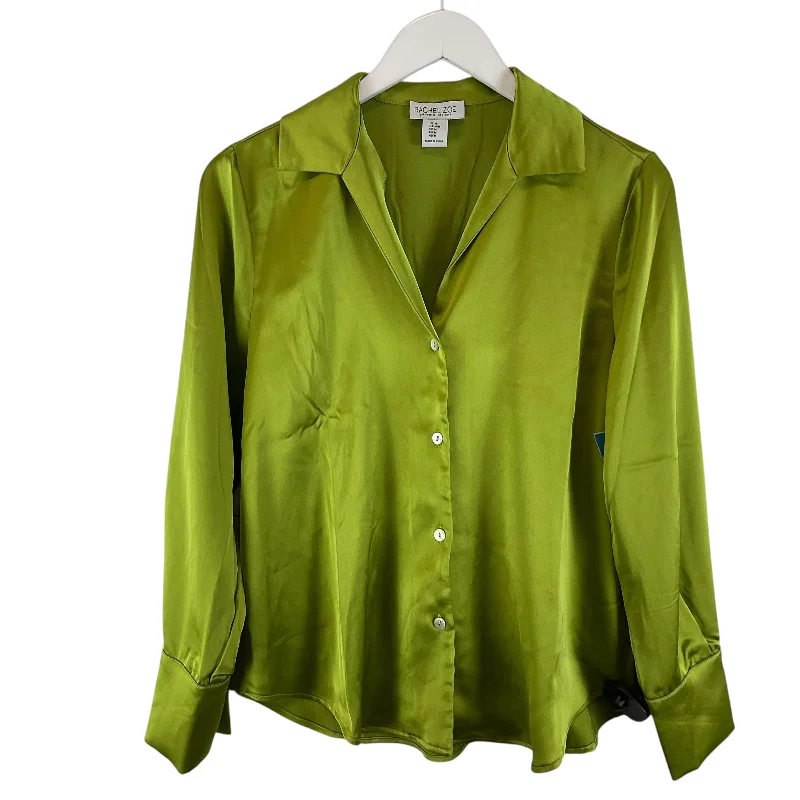 Top Long Sleeve By Rachel Zoe In Green, Size: M