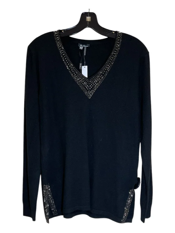 Top Long Sleeve By Vila Milano In Black, Size: L